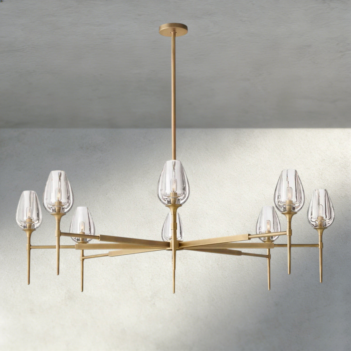TULIP ROUND CHANDELIER 27", 42", 54"-chandelier-Jecanoli