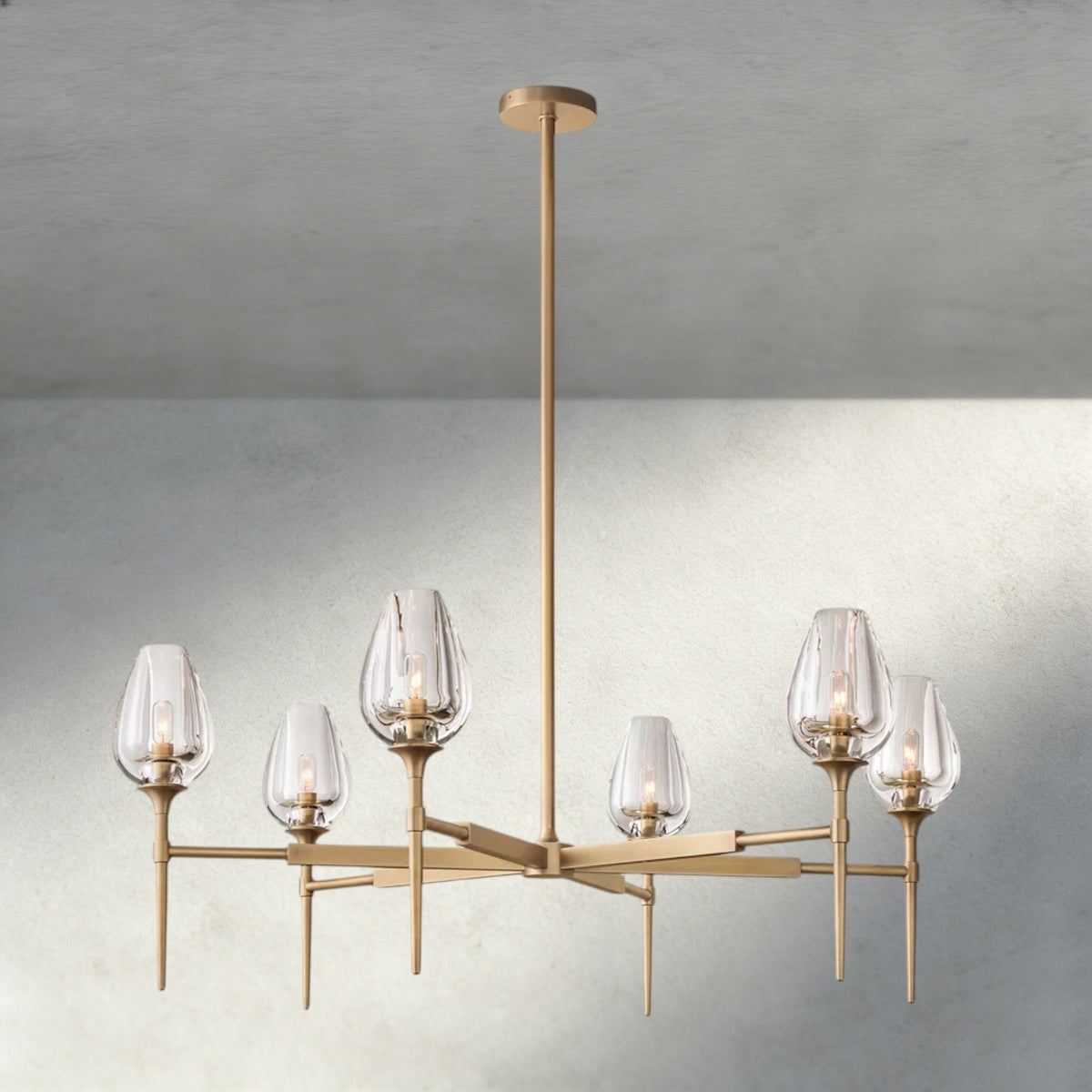 TULIP ROUND CHANDELIER 27", 42", 54"-chandelier-Jecanoli