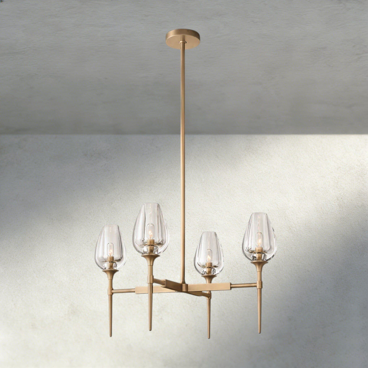 TULIP ROUND CHANDELIER 27", 42", 54"-chandelier-Jecanoli