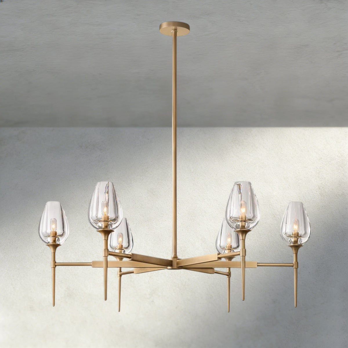 TULIP ROUND CHANDELIER 27", 42", 54"-chandelier-Jecanoli