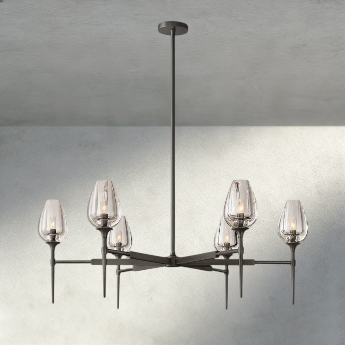TULIP ROUND CHANDELIER 27", 42", 54"-chandelier-Jecanoli