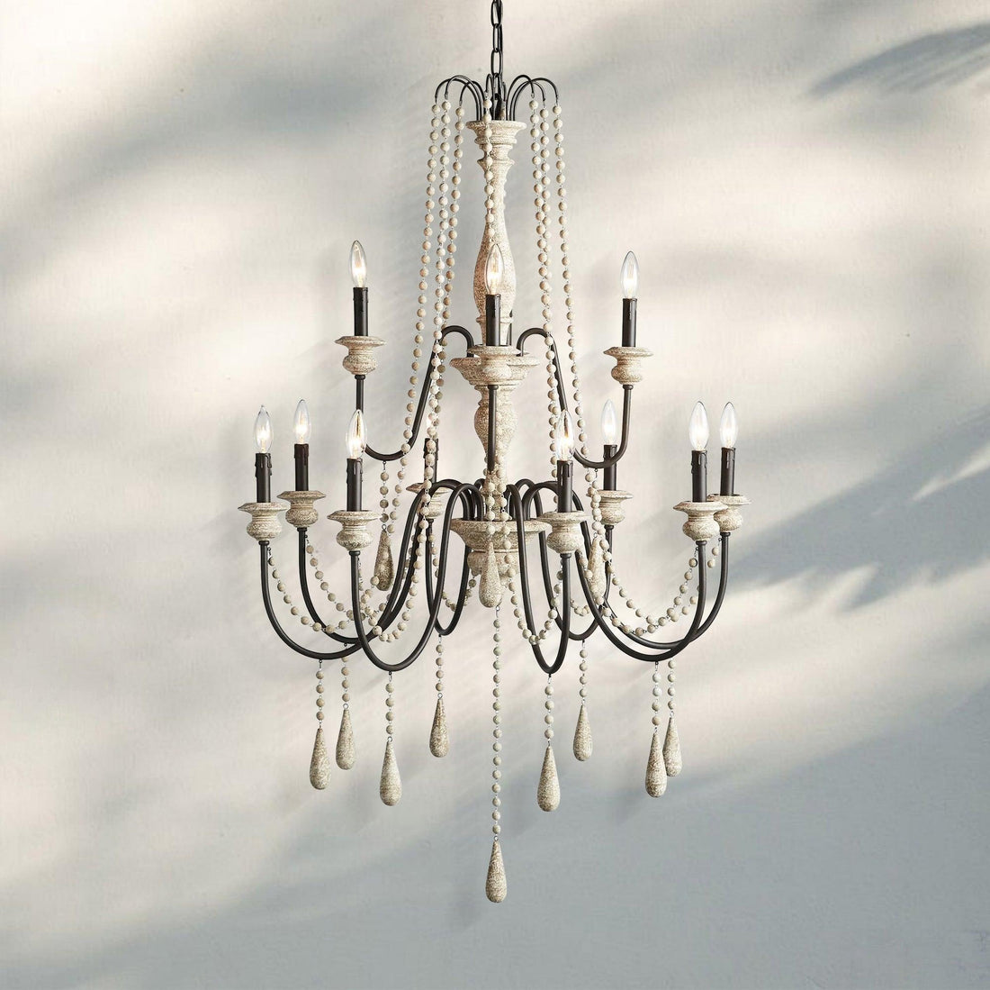 Vivienn Chandelier in bronze - modern dining room lighting