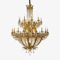 Zaira Opulent Chandelier - ∅ 62.2″ x H 82.7″Brass & ClearJecanoli