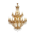 Zaira Opulent Chandelier - ∅ 62.2″ x H 82.7″Brass & ClearJecanoli