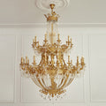 Zaira Opulent Chandelier - ∅ 62.2″ x H 82.7″Brass & ClearJecanoli