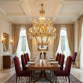 Zaira Opulent Chandelier - ∅ 62.2″ x H 82.7″Brass & ClearJecanoli